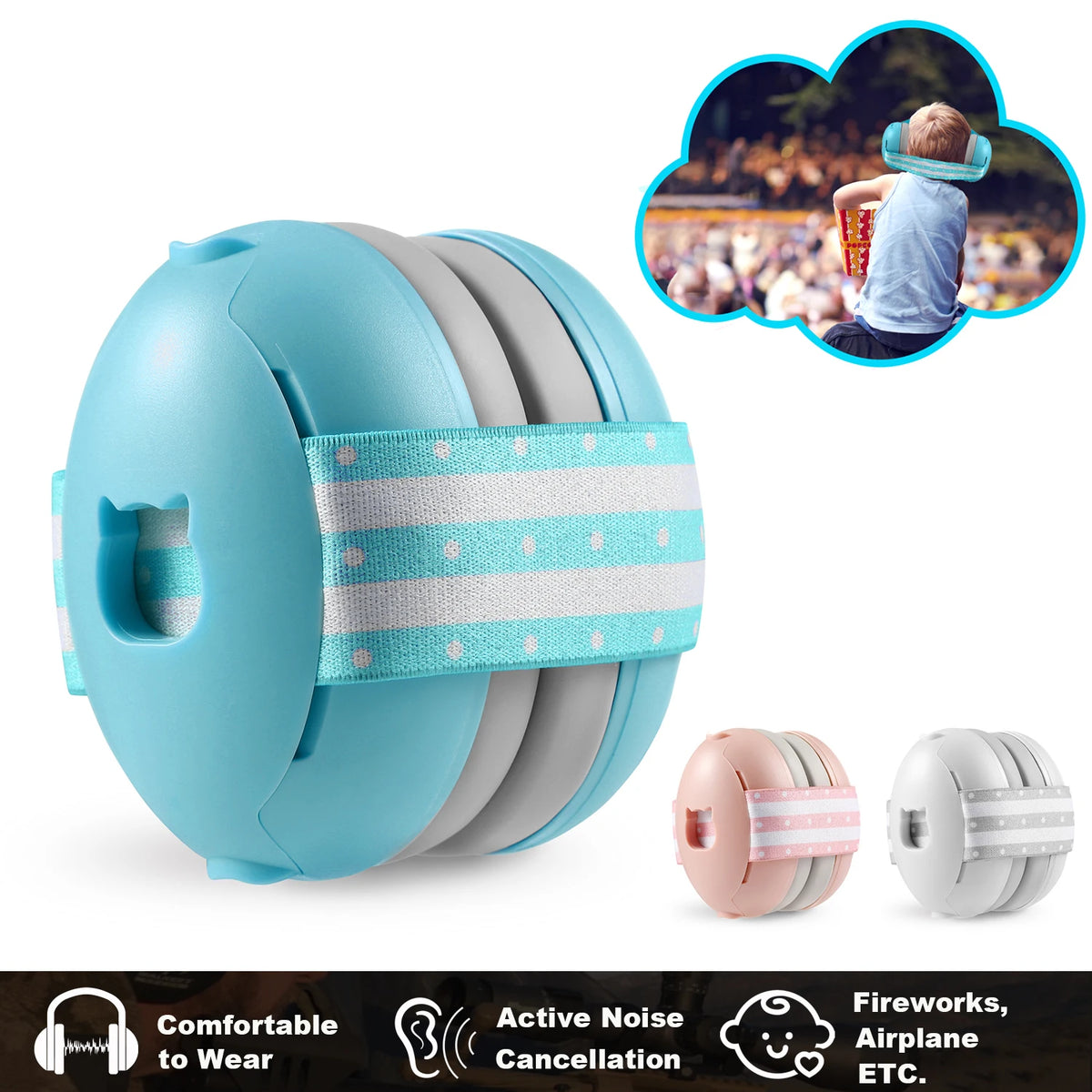 Casque anti-bruit C10 pour bébé, protection auditive pour nouveau-nés et jeunes enfants