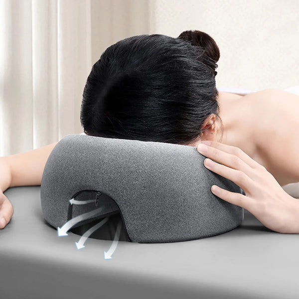 Oreiller de sieste de bureau en mousse à mémoire pour se reposer face contre terre