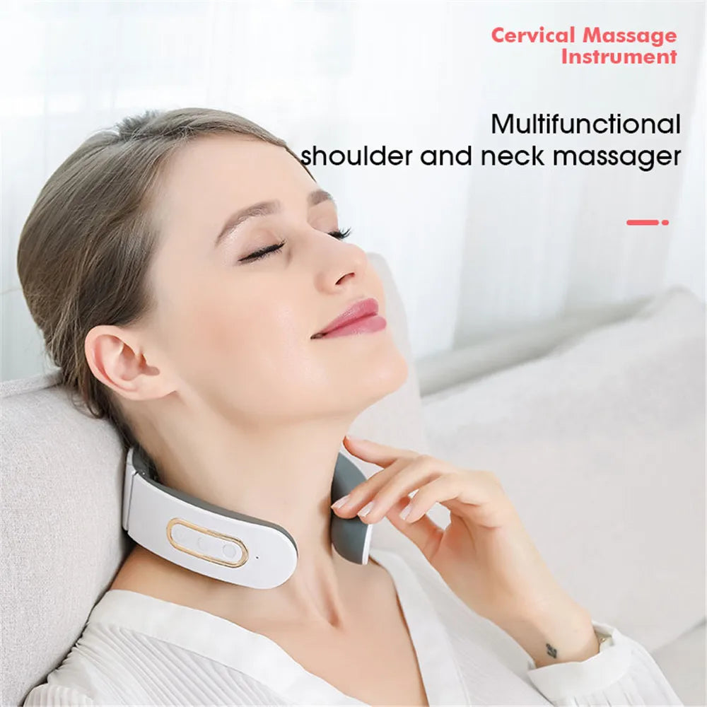 La Solution Somniora pour Soulager les Douleurs Cervicales  Masseur Électrique à Impulsions  Chaleur Thérapeutique