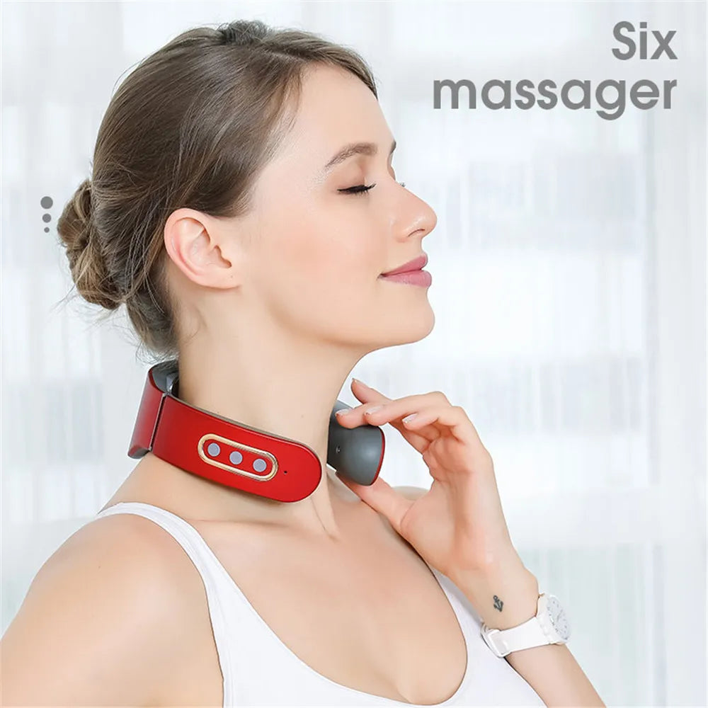La Solution Somniora pour Soulager les Douleurs Cervicales  Masseur Électrique à Impulsions  Chaleur Thérapeutique