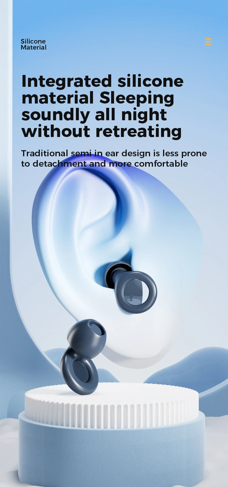 Bouchons d’Oreilles Somniora  Ultra‑Silencieux Super Doux  Réutilisables pour un Sommeil Profond