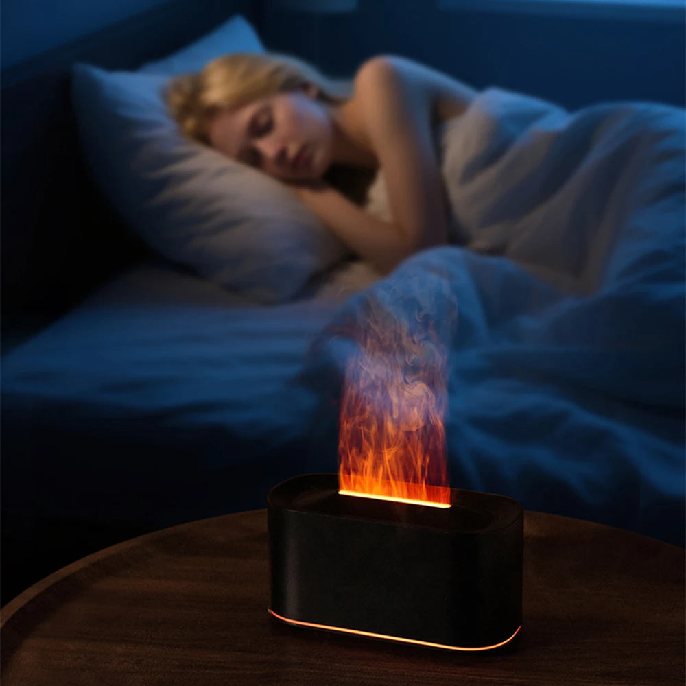 Diffuseur d’Huiles Essentielles à Effet Flamme Respiration Apaisée  Ambiance Relaxante Instantanée