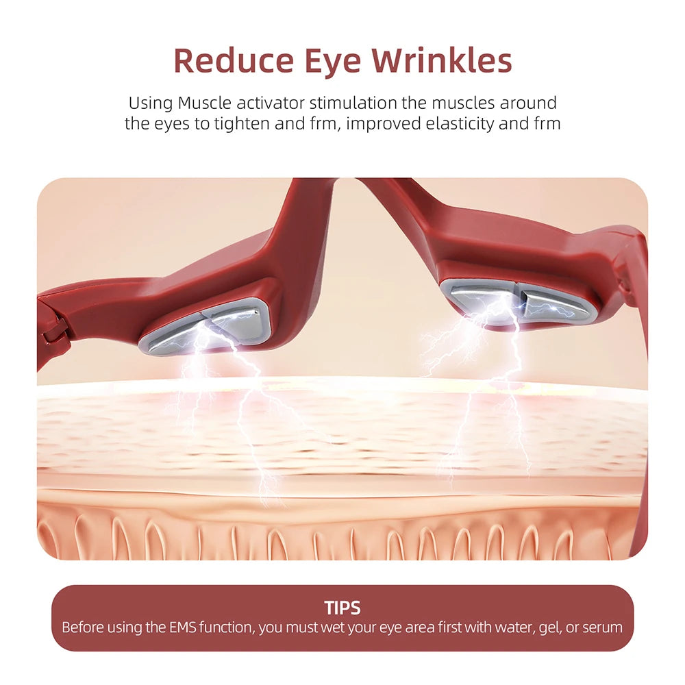La Solution Somniora pour Réduire Cernes Poches  Masseur Oculaire EMS 3D Chauffant  Ultra‑Léger