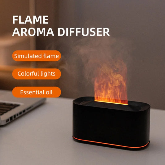 Diffuseur d’Huiles Essentielles à Effet Flamme Respiration Apaisée  Ambiance Relaxante Instantanée