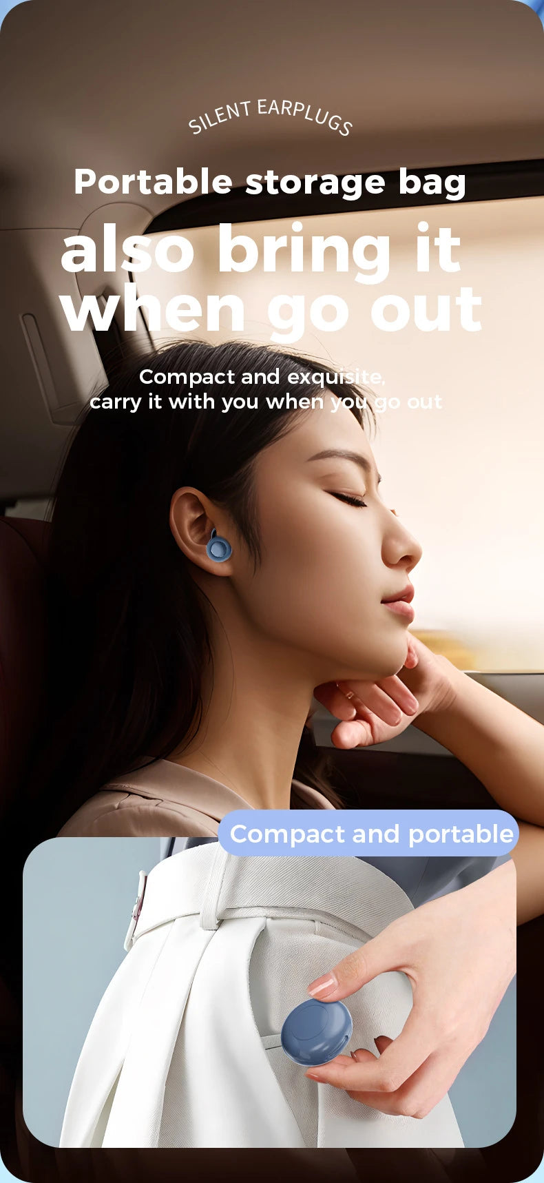 Bouchons d’Oreilles Somniora  Ultra‑Silencieux Super Doux  Réutilisables pour un Sommeil Profond