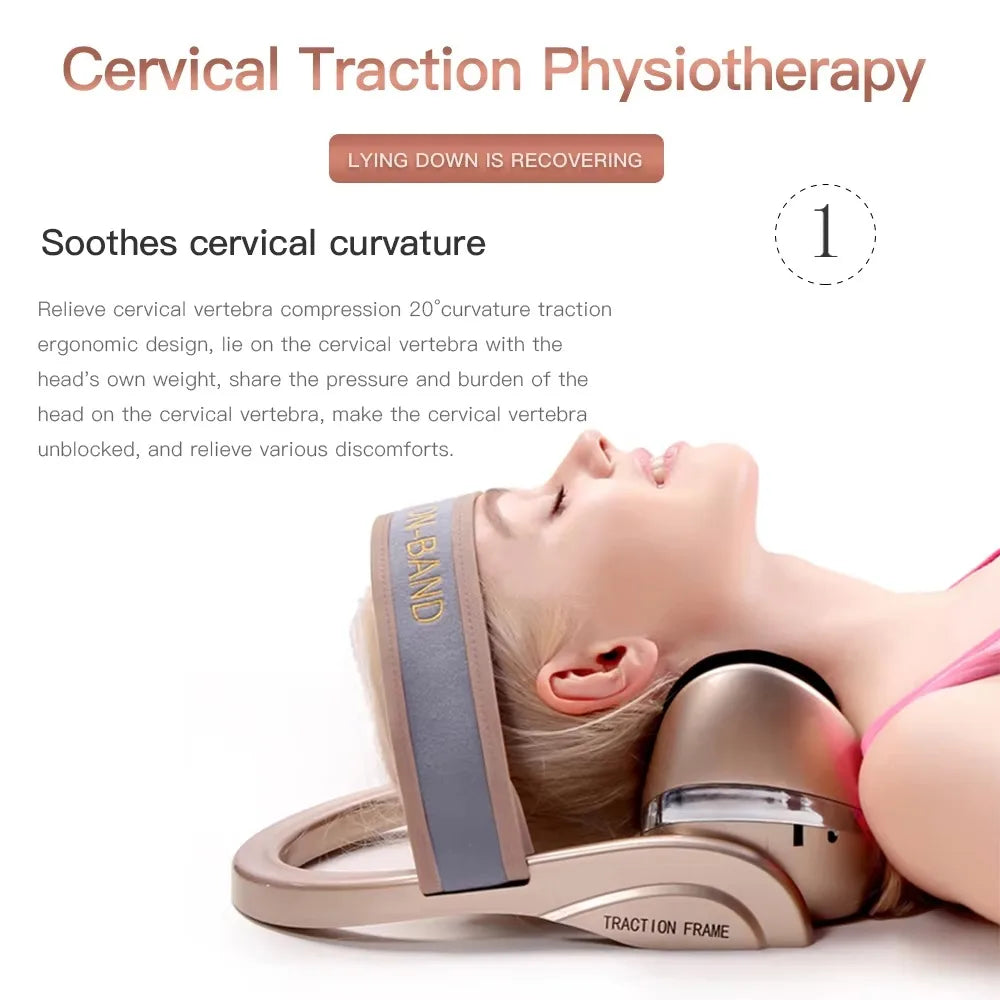 La Solution Somniora pour Décompresser le Cou  Masseur Cervical à Air avec Compression  Soutien Orthopédique
