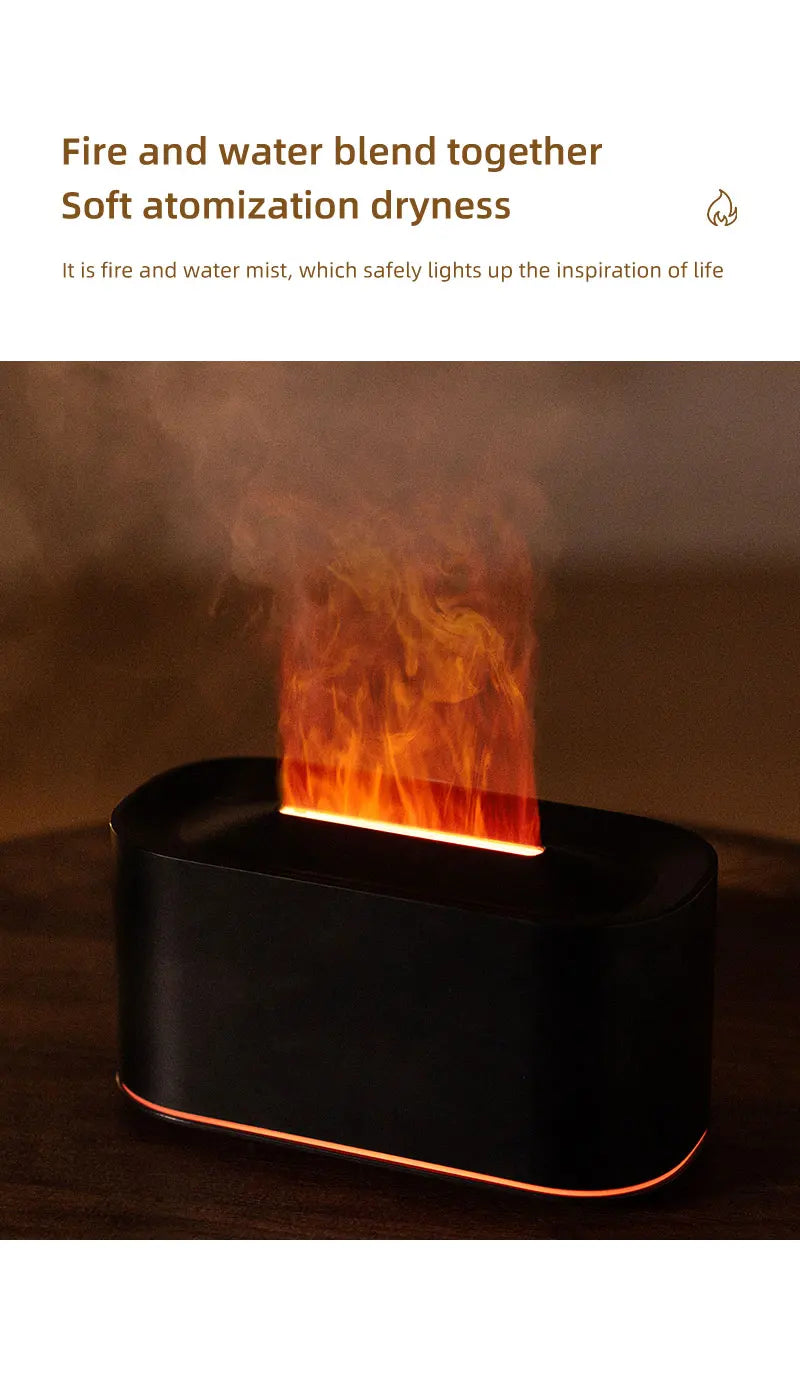 Diffuseur d’Huiles Essentielles à Effet Flamme Respiration Apaisée  Ambiance Relaxante Instantanée