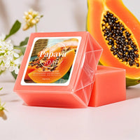 Savon artisanal nourrissant à l'extrait de papaye et au lait de chèvre