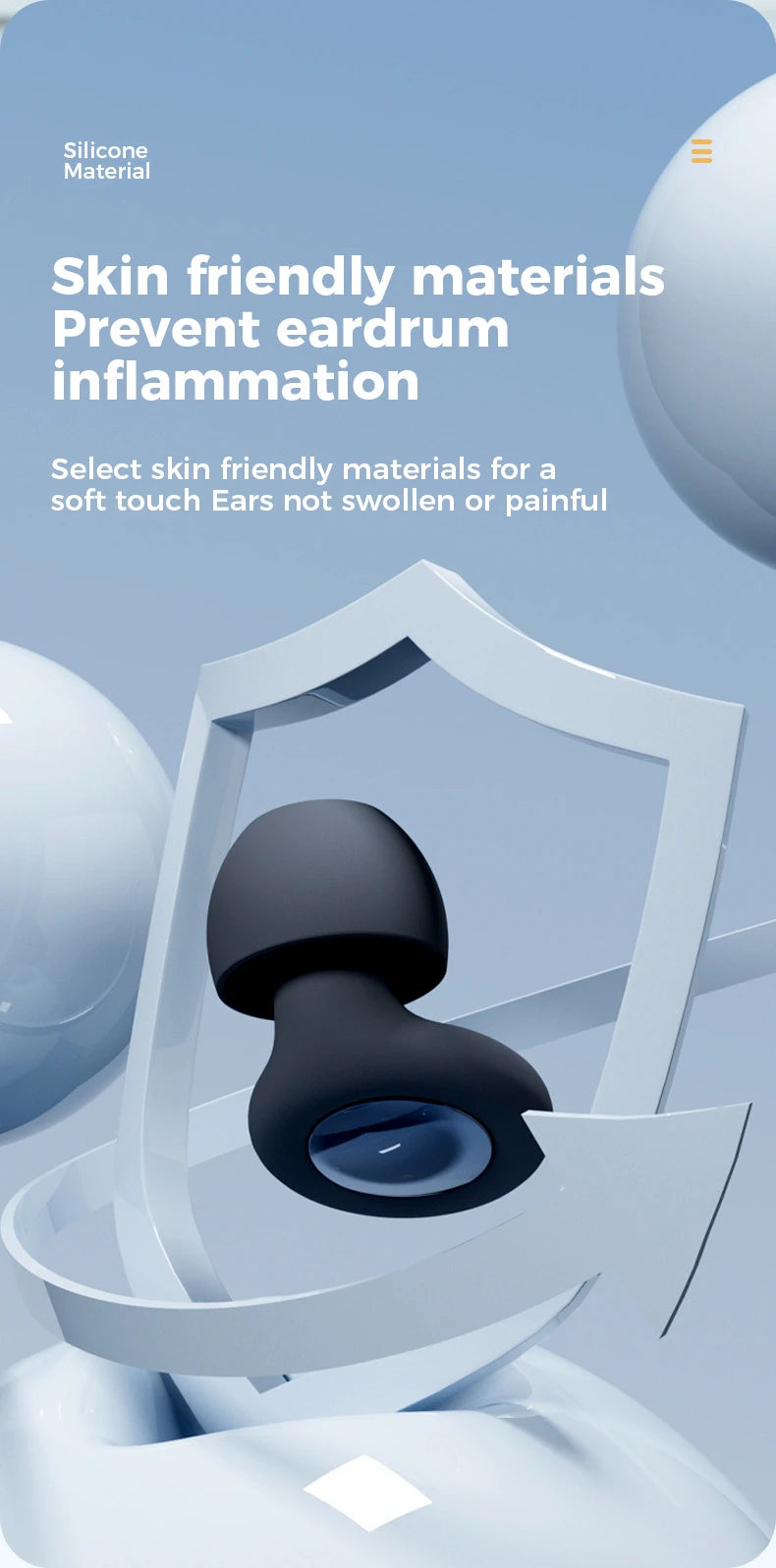 Bouchons d’Oreilles Somniora  Ultra‑Silencieux Super Doux  Réutilisables pour un Sommeil Profond