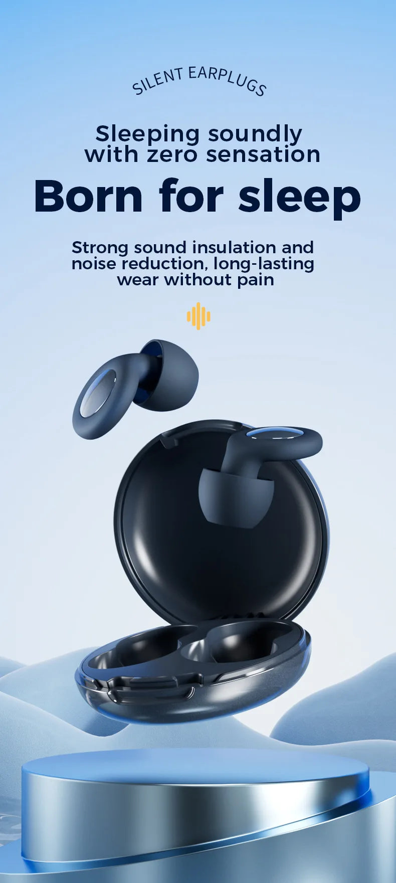 Bouchons d’Oreilles Somniora  Ultra‑Silencieux Super Doux  Réutilisables pour un Sommeil Profond