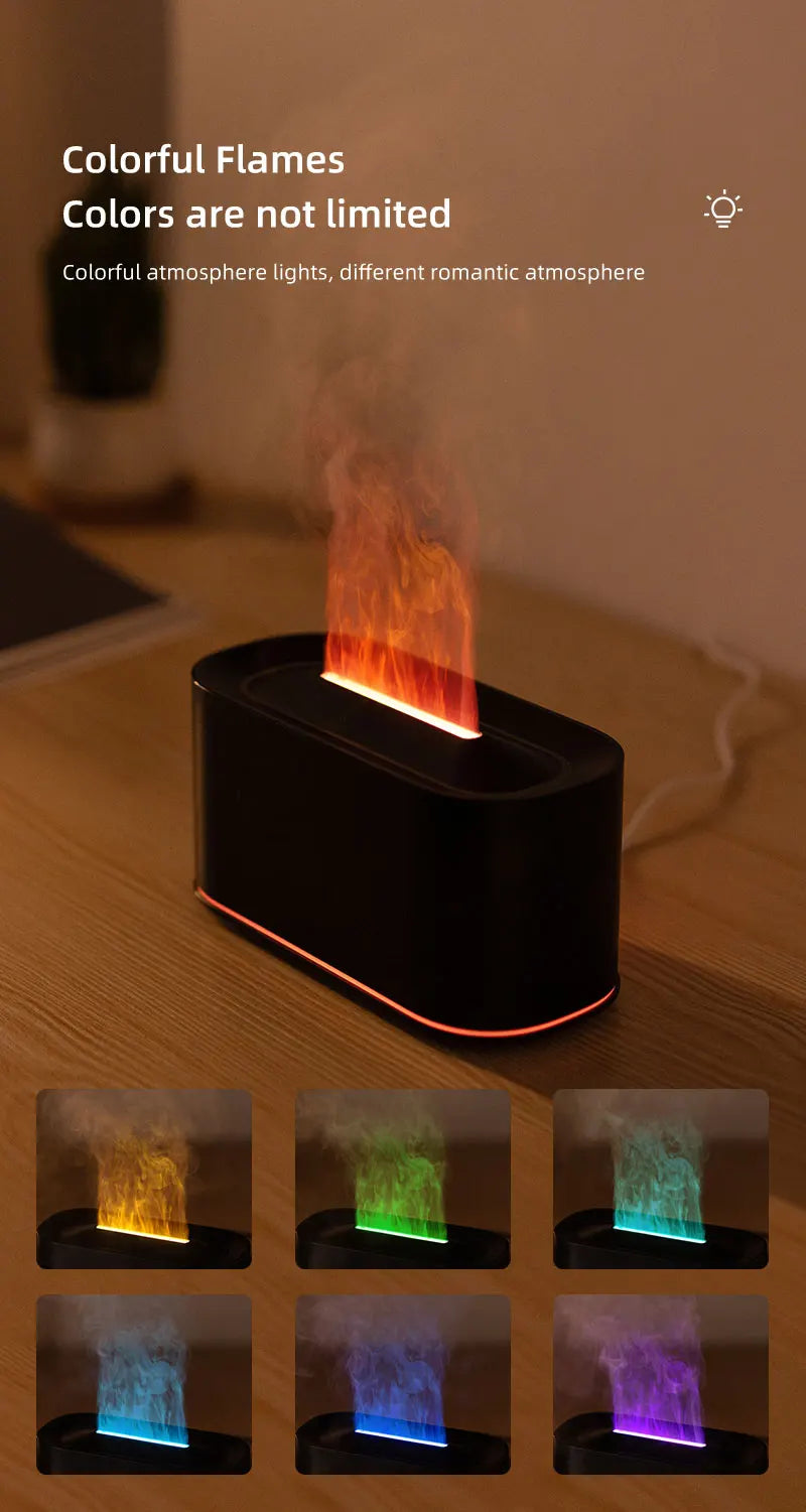 Diffuseur d’Huiles Essentielles à Effet Flamme Respiration Apaisée  Ambiance Relaxante Instantanée