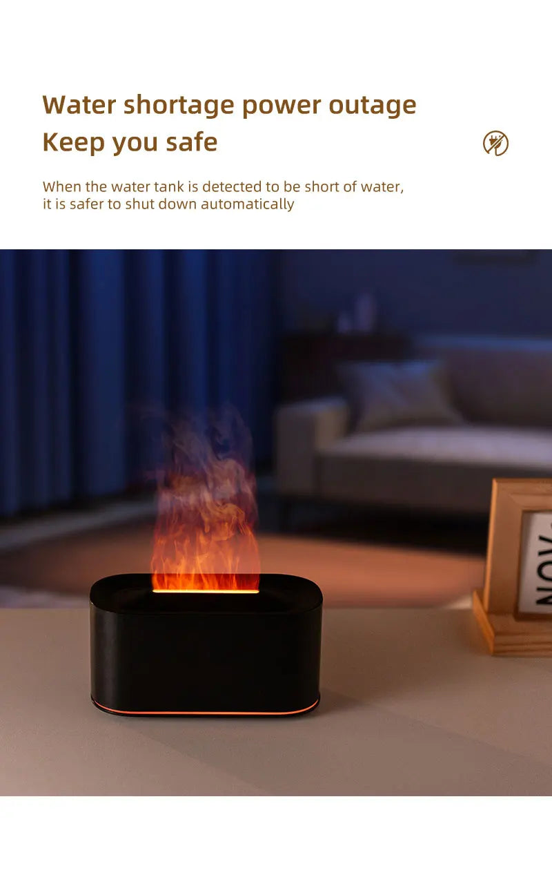 Diffuseur d’Huiles Essentielles à Effet Flamme Respiration Apaisée  Ambiance Relaxante Instantanée