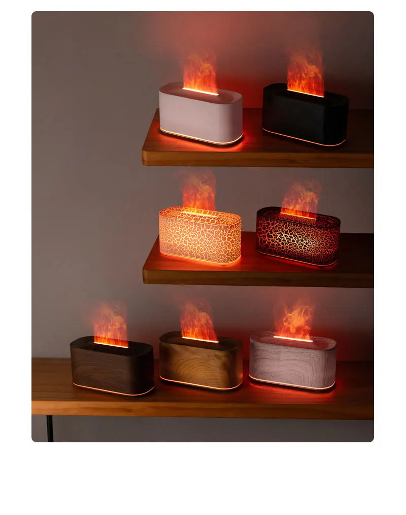 Diffuseur d’Huiles Essentielles à Effet Flamme Respiration Apaisée  Ambiance Relaxante Instantanée