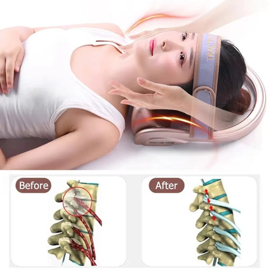 La Solution Somniora pour Décompresser le Cou  Masseur Cervical à Air avec Compression  Soutien Orthopédique