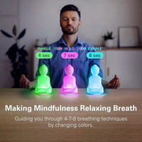 Lampe de méditation guidée Somniora pour la respiration 4-7-8 et le calme de l'esprit