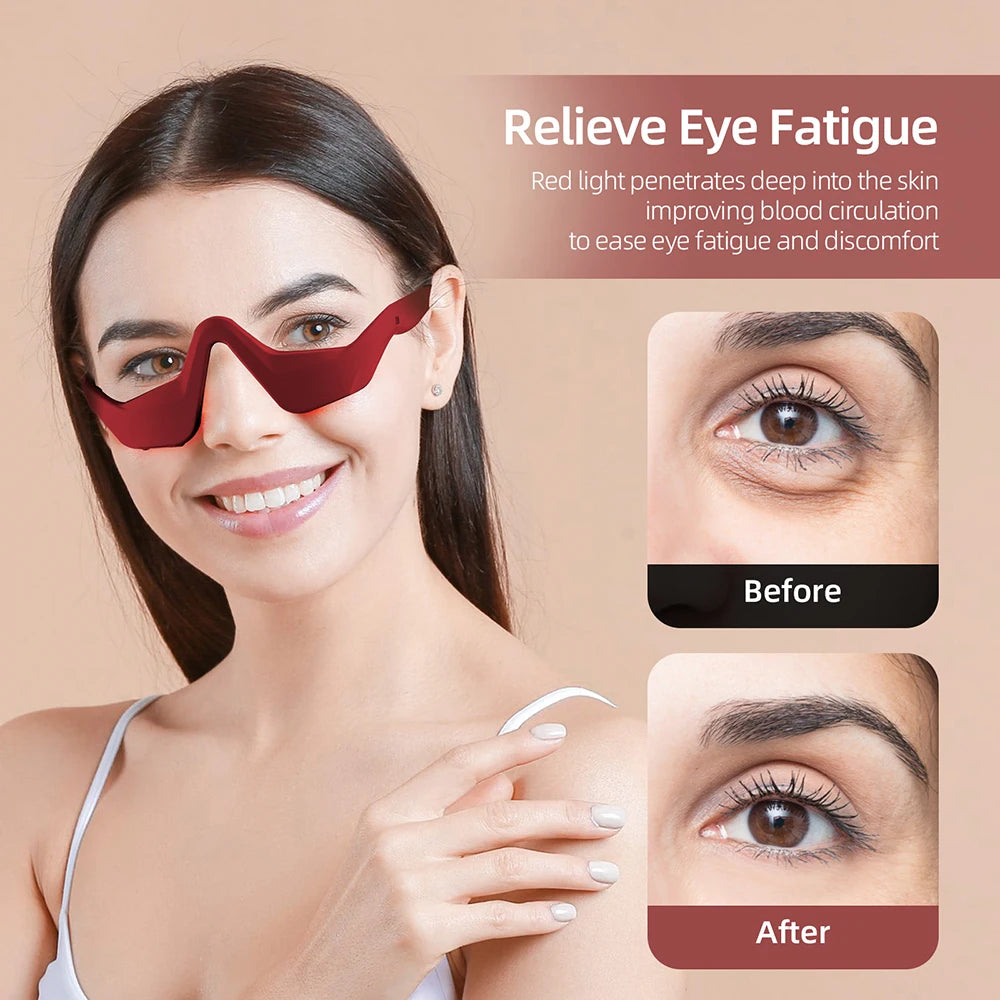 La Solution Somniora pour Réduire Cernes Poches  Masseur Oculaire EMS 3D Chauffant  Ultra‑Léger