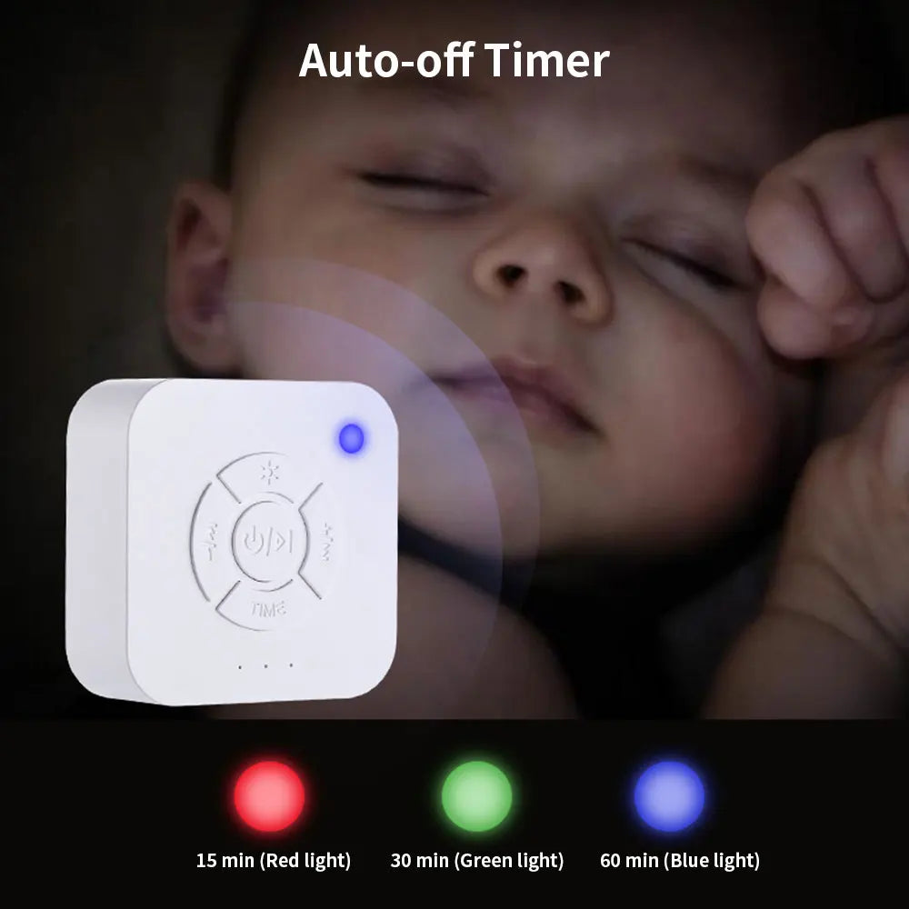 Solution Sommeil Somniora  Machine à Bruit Blanc 9 Sons Apaisants avec Lumière Respiratoire