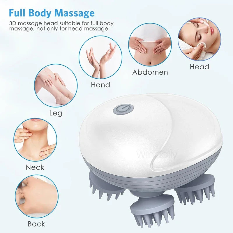 Masseur Électrique 3D Somniora Relaxation Profonde du Cuir Chevelu Nuque et Corps