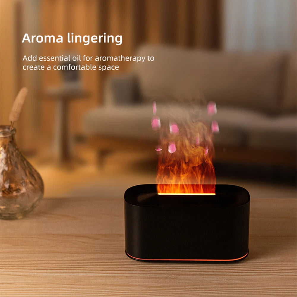 Diffuseur d’Huiles Essentielles à Effet Flamme Respiration Apaisée  Ambiance Relaxante Instantanée