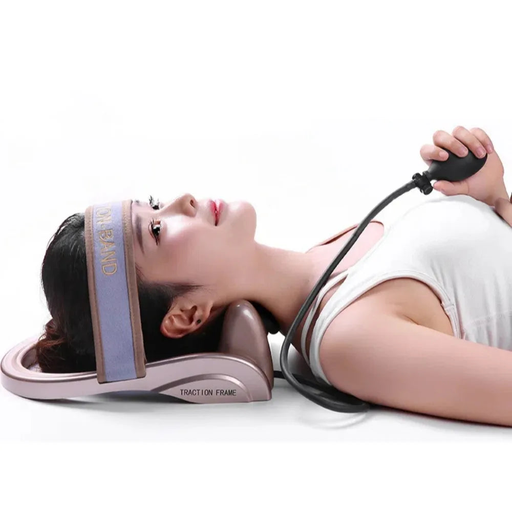 La Solution Somniora pour Décompresser le Cou  Masseur Cervical à Air avec Compression  Soutien Orthopédique