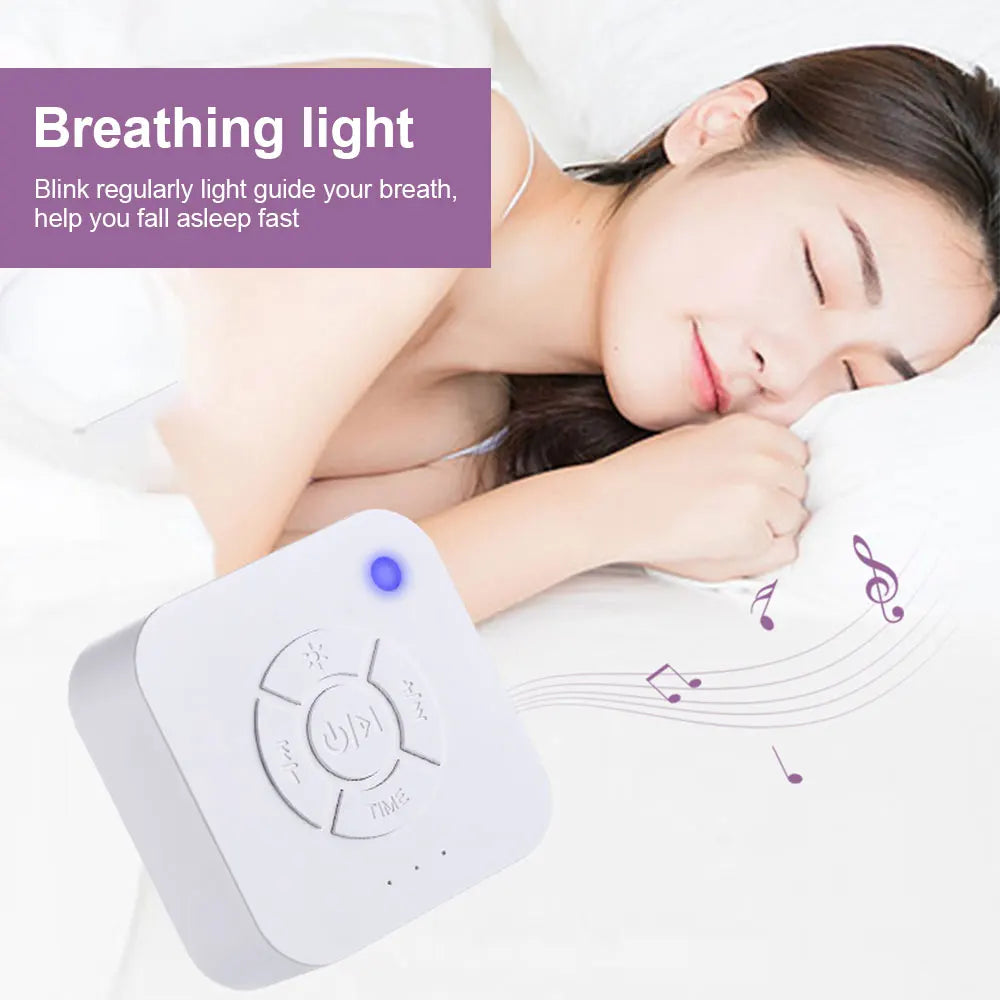 Solution Sommeil Somniora  Machine à Bruit Blanc 9 Sons Apaisants avec Lumière Respiratoire