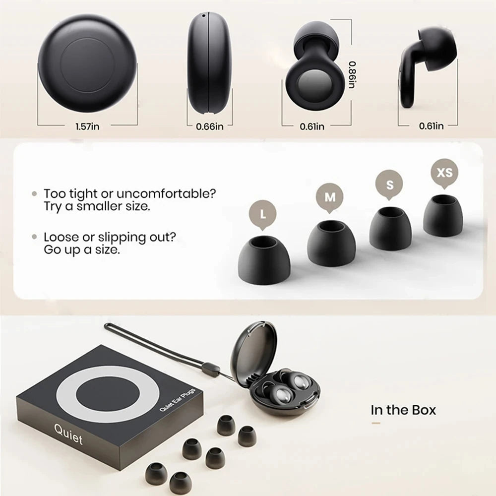 Bouchons d’Oreilles Somniora  Ultra‑Silencieux Super Doux  Réutilisables pour un Sommeil Profond