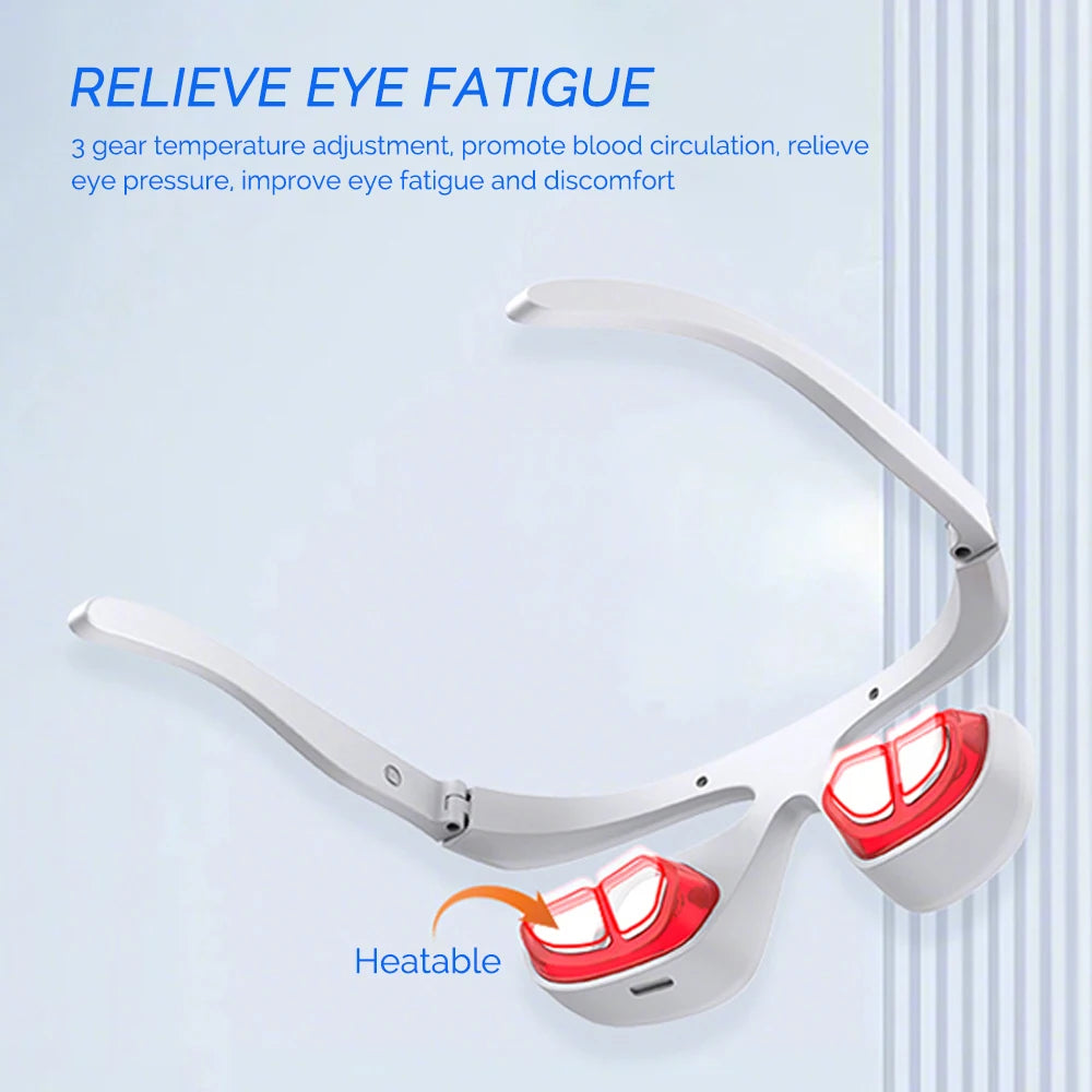 La Solution Somniora pour Réduire Cernes Poches  Masseur Oculaire EMS 3D Chauffant  Ultra‑Léger