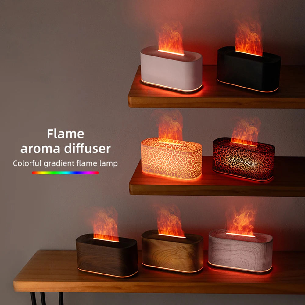 Diffuseur d’Huiles Essentielles à Effet Flamme Respiration Apaisée  Ambiance Relaxante Instantanée