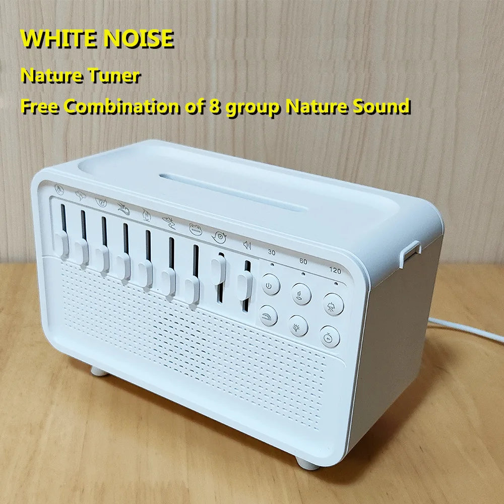 Machine à Bruit Blanc 5en1  Bluetooth Diffuseur d’Arômes Humidificateur Veilleuse Somniora
