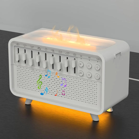 Machine à Bruit Blanc 5en1  Bluetooth Diffuseur d’Arômes Humidificateur Veilleuse Somniora