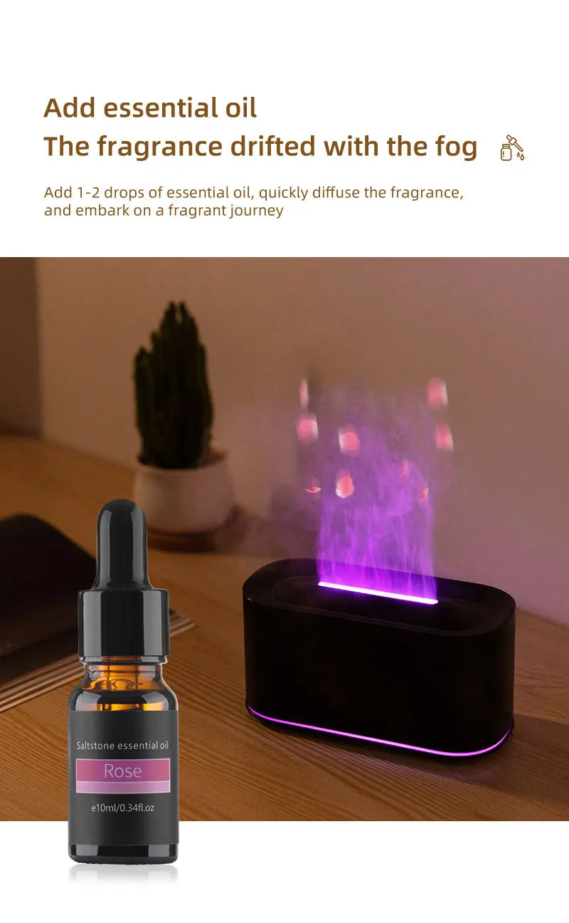 Diffuseur d’Huiles Essentielles à Effet Flamme Respiration Apaisée  Ambiance Relaxante Instantanée