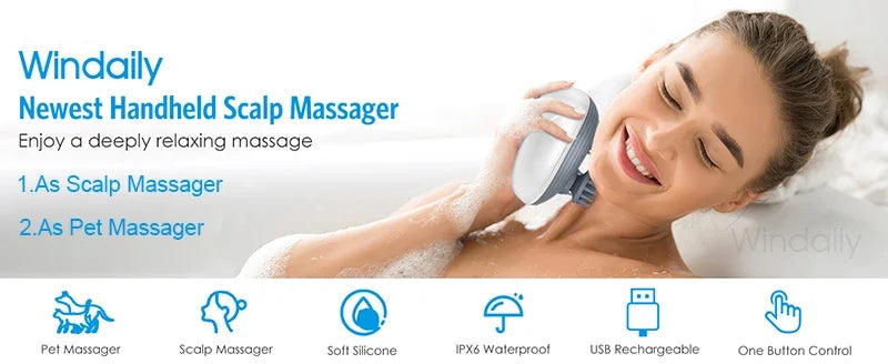 Masseur Électrique 3D Somniora Relaxation Profonde du Cuir Chevelu Nuque et Corps