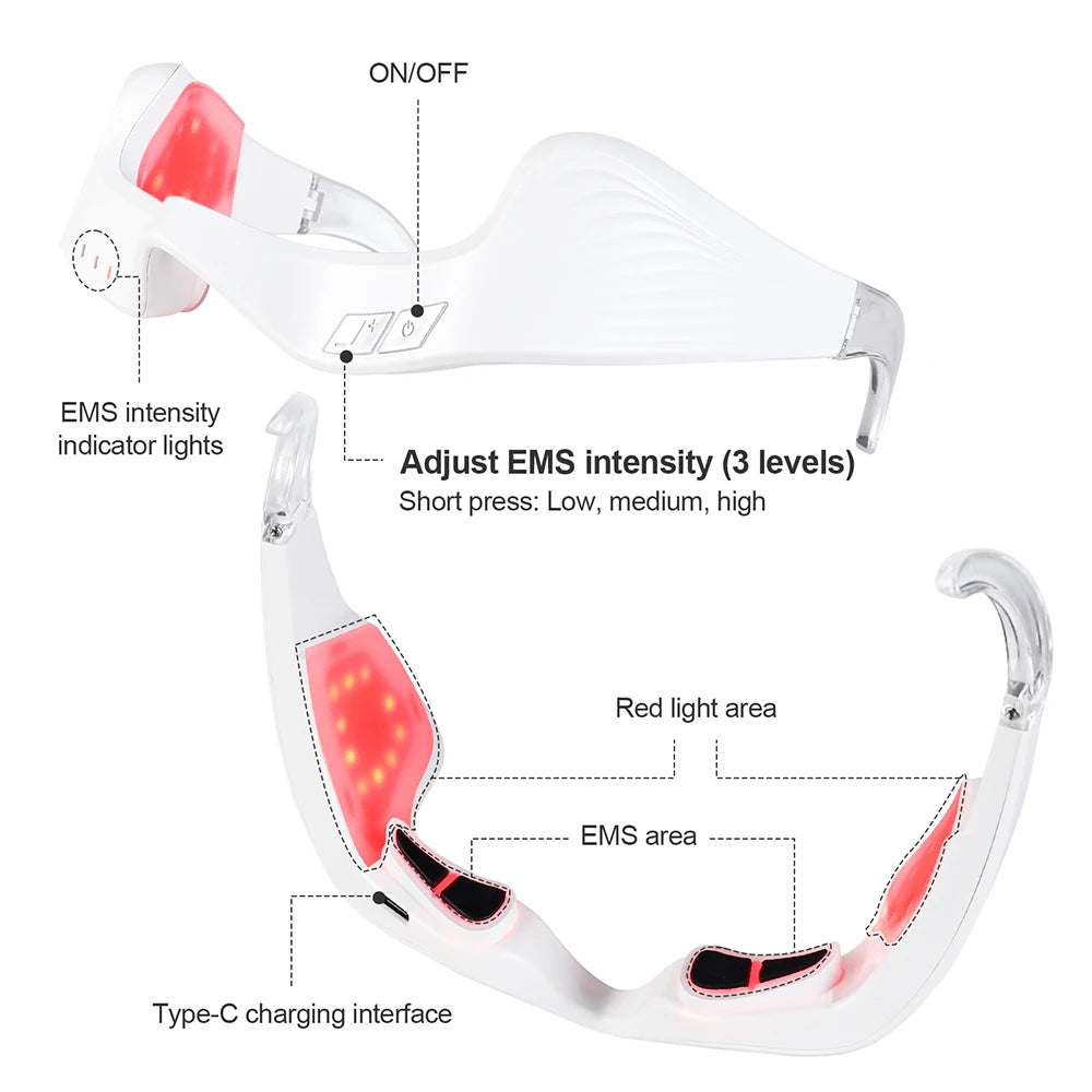 La Solution Somniora pour Réduire Cernes Poches  Masseur Oculaire EMS 3D Chauffant  Ultra‑Léger