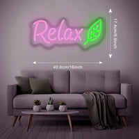 Enseigne Néon « RELAX »