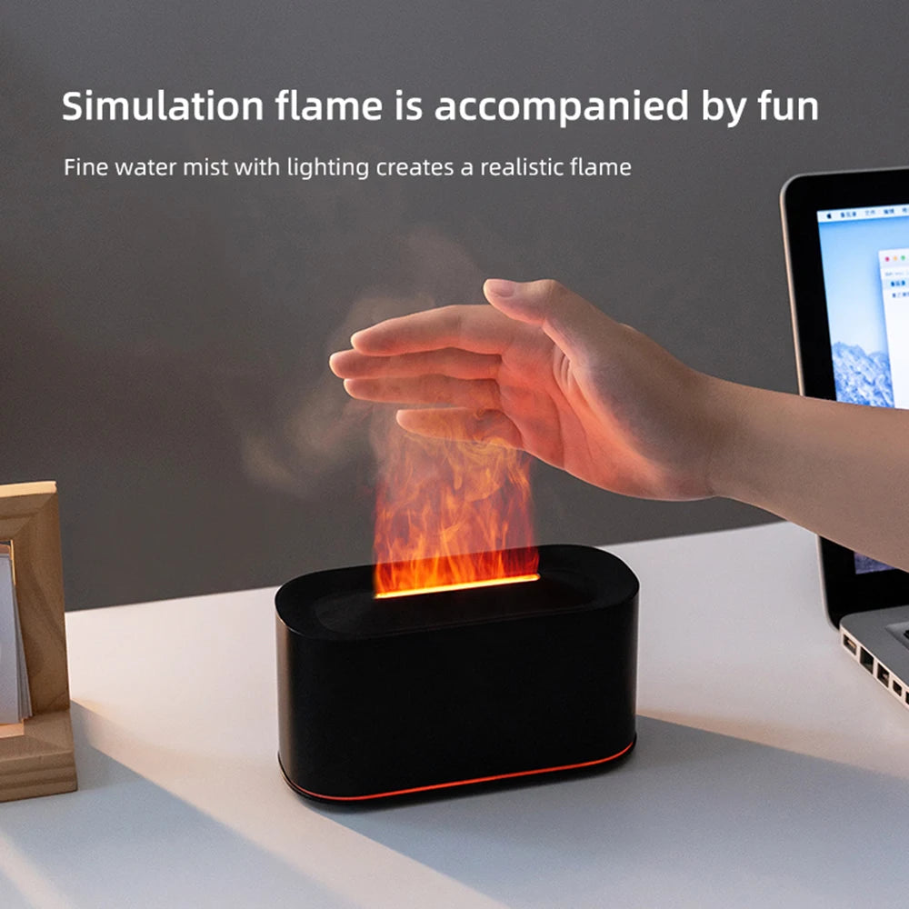 Diffuseur d’Huiles Essentielles à Effet Flamme Respiration Apaisée  Ambiance Relaxante Instantanée