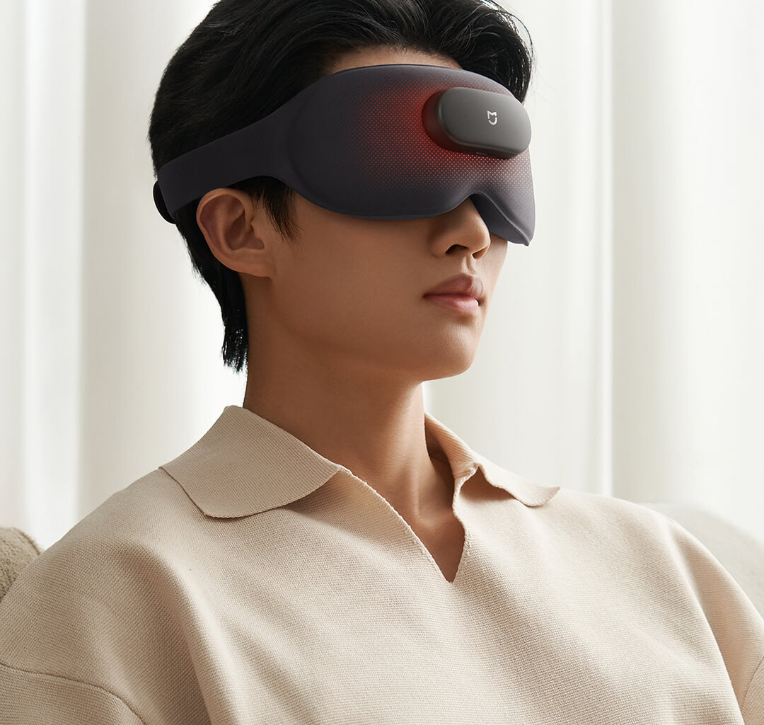 La Solution Somniora pour Soulager la Fatigue Oculaire  Masque de Massage Intelligent Chauffant & Vibrant